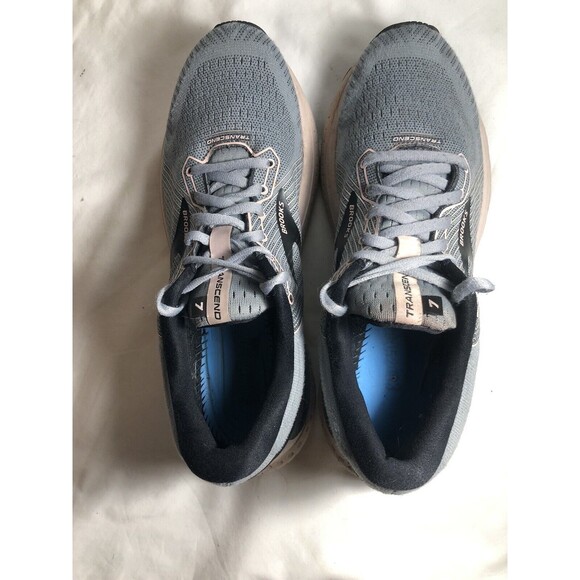 Brooks Transcend 7 Shoe Grey Pink Size 10 Womens Road Running GuideRail - Picture 7 of 14